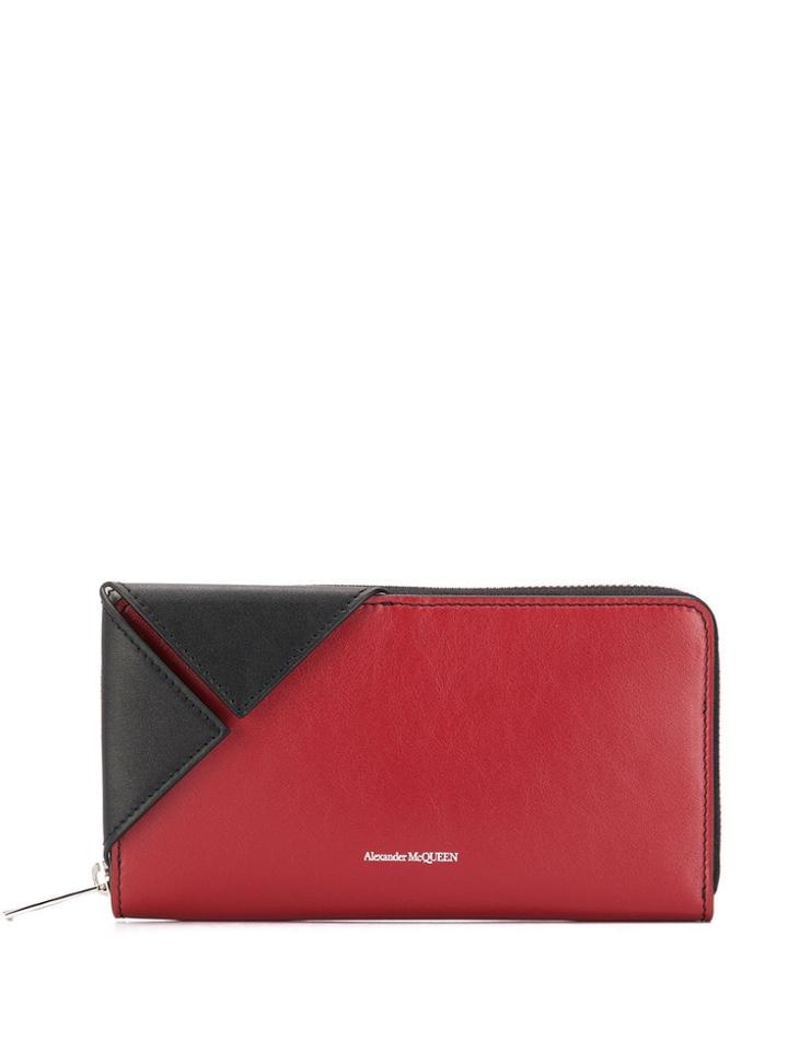 Alexander Mcqueen Folded Corner Wallet - Red