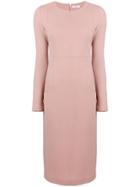 P.a.r.o.s.h. Long Sleeve Fitted Dress - Pink