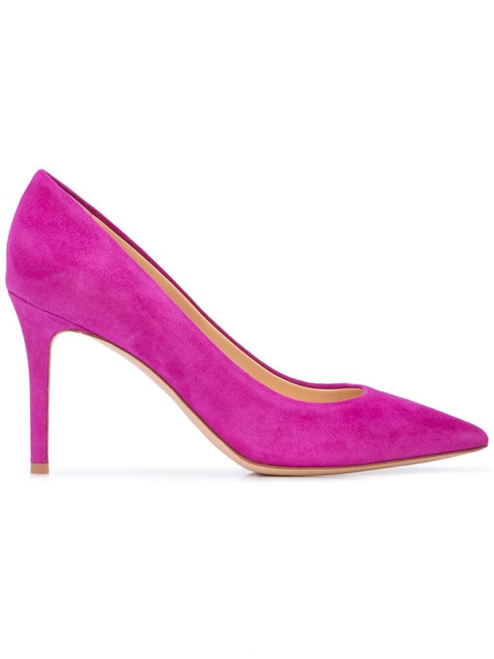 Marion Parke Pointed Toe Pumps - Purple