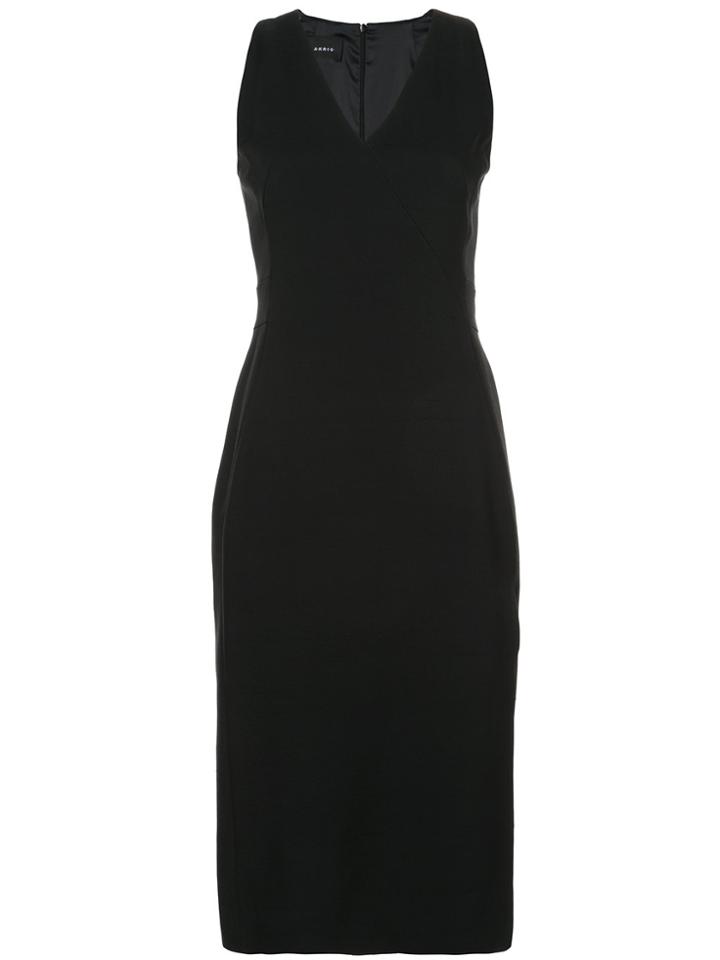 Akris V-neck Dress - Black
