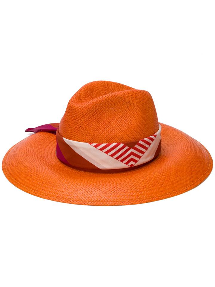Borsalino Sophie Hat - Yellow & Orange
