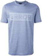 Lanvin Error Print T-shirt, Men's, Size: Large, Blue, Cotton