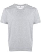 Brunello Cucinelli Ribbed Hem T-shirt - Grey