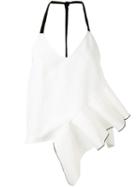 Ssheena - Asymmetric Halter Top - Women - Viscose - Xs, White, Viscose