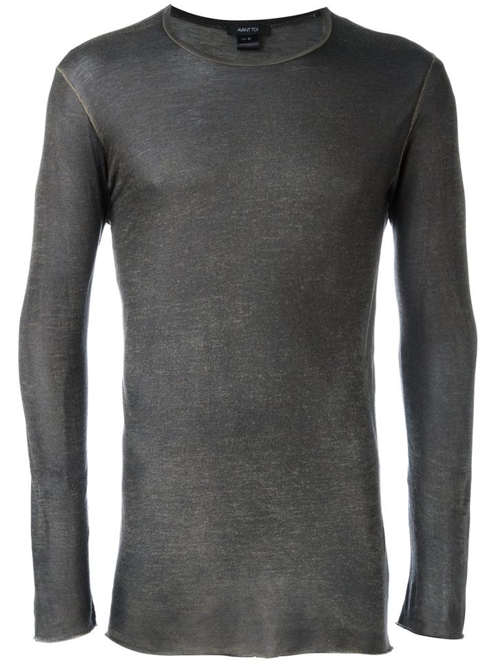 Avant Toi - Longsleeved T-shirt - Men - Cotton/polyamide/viscose - Xl, Green, Cotton/polyamide/viscose