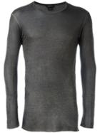 Avant Toi - Longsleeved T-shirt - Men - Cotton/polyamide/viscose - Xl, Green, Cotton/polyamide/viscose