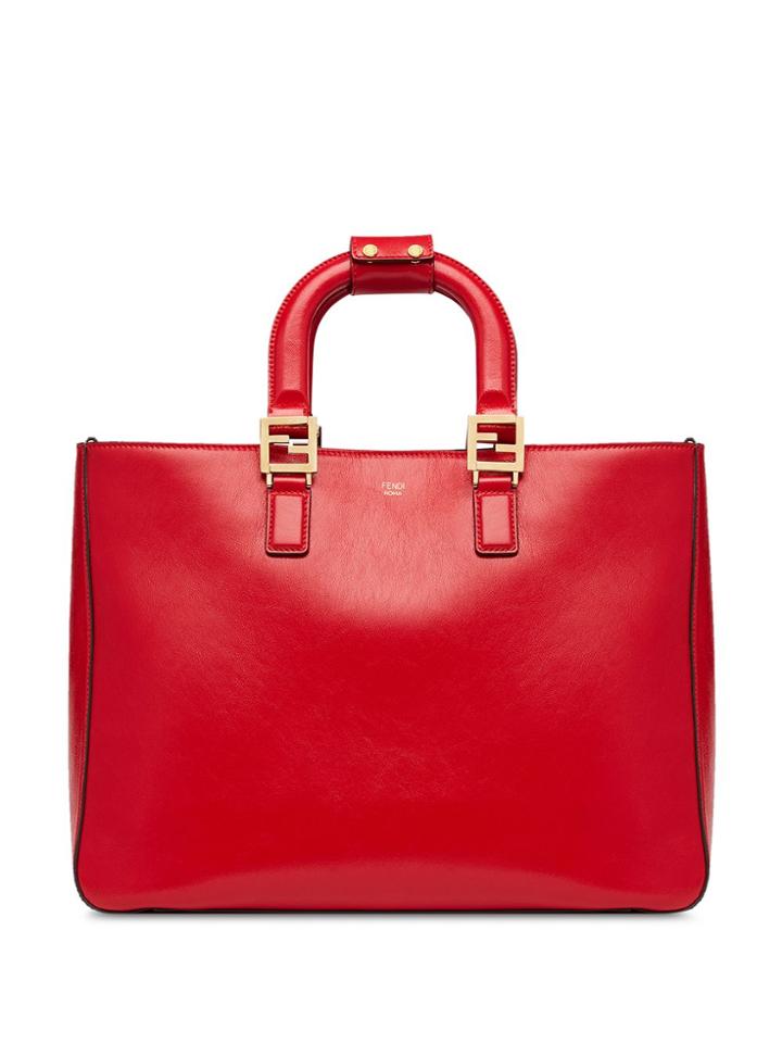 Fendi Gloria Medium Tote - Red