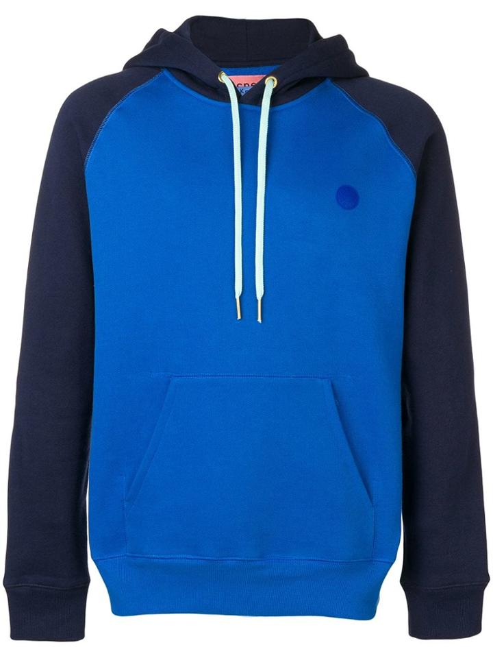 Acne Studios Two-tone Hooded Sweatshirt - Blue