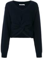 T By Alexander Wang Twisted Knitted Top - Blue