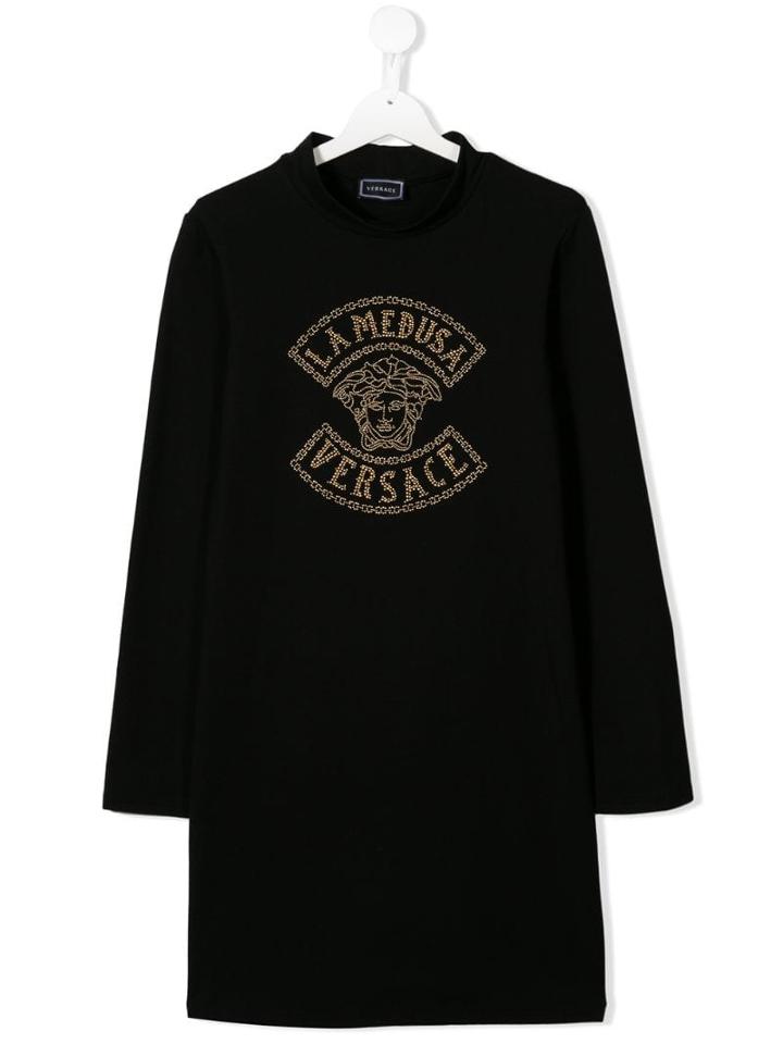 Young Versace La Medusa Dress - Black