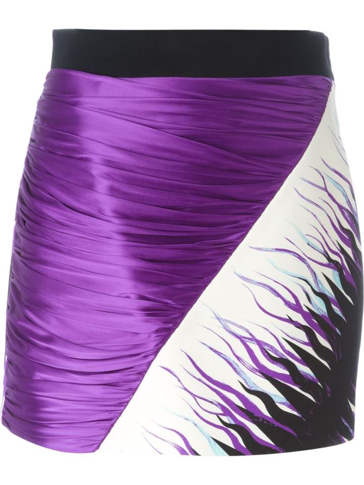 Fausto Puglisi Gonna Fantasia Skirt, Women's, Size: 42, Black, Viscose/spandex/elastane/acetate/silk