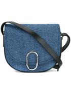 3.1 Phillip Lim Alix Saddle Crossbody Bag, Women's, Blue, Calf Leather/cotton