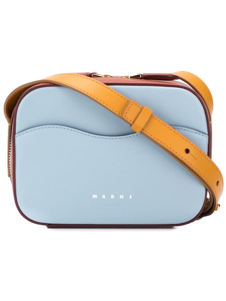 Marni Boxy Crossbody Bag - Blue