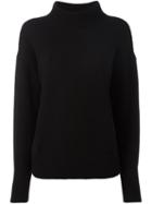 Dorothee Schumacher High Neck Loose-fit Sweater, Women's, Size: 3, Black, Cashmere/wool