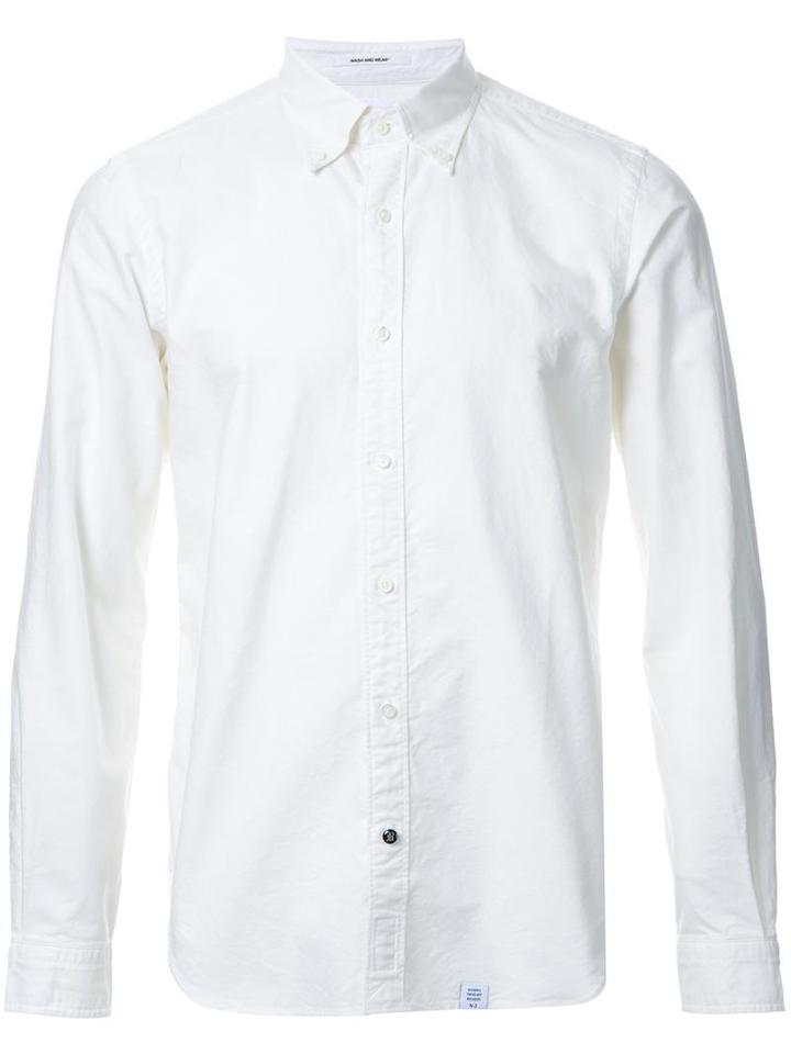Bedwin & The Heartbreakers Classic Button Down Shirt, Men's, Size: 4, White, Cotton