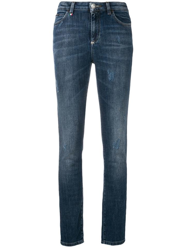 Philipp Plein Statement Slim-fit Jeans - Blue