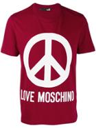 Love Moschino Branded T-shirt - Red