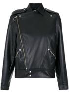Reinaldo Lourenço Leather Biker Jacket - Black