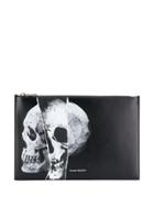 Alexander Mcqueen Skull Print Clutch Bag - Black