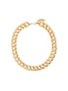 Monet Vintage Double Link Necklace - Metallic