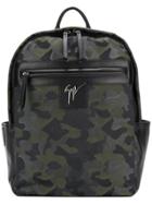 Giuseppe Zanotti Design Randy Camouflage Backpack - Green