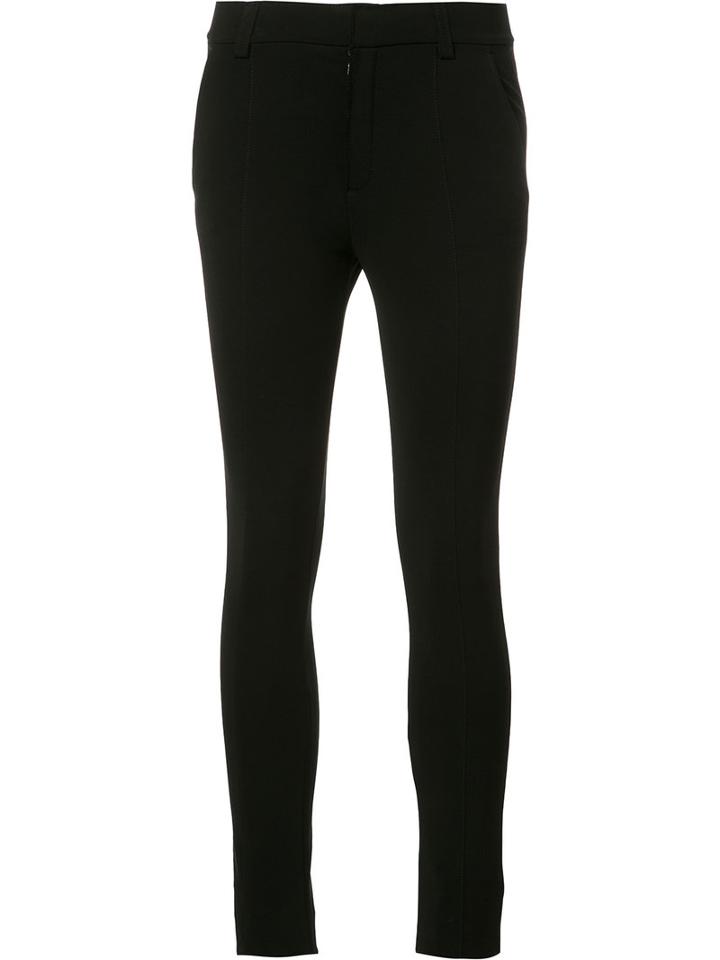 Calvin Klein Skinny Trousers, Women's, Size: 2, Black, Cotton
