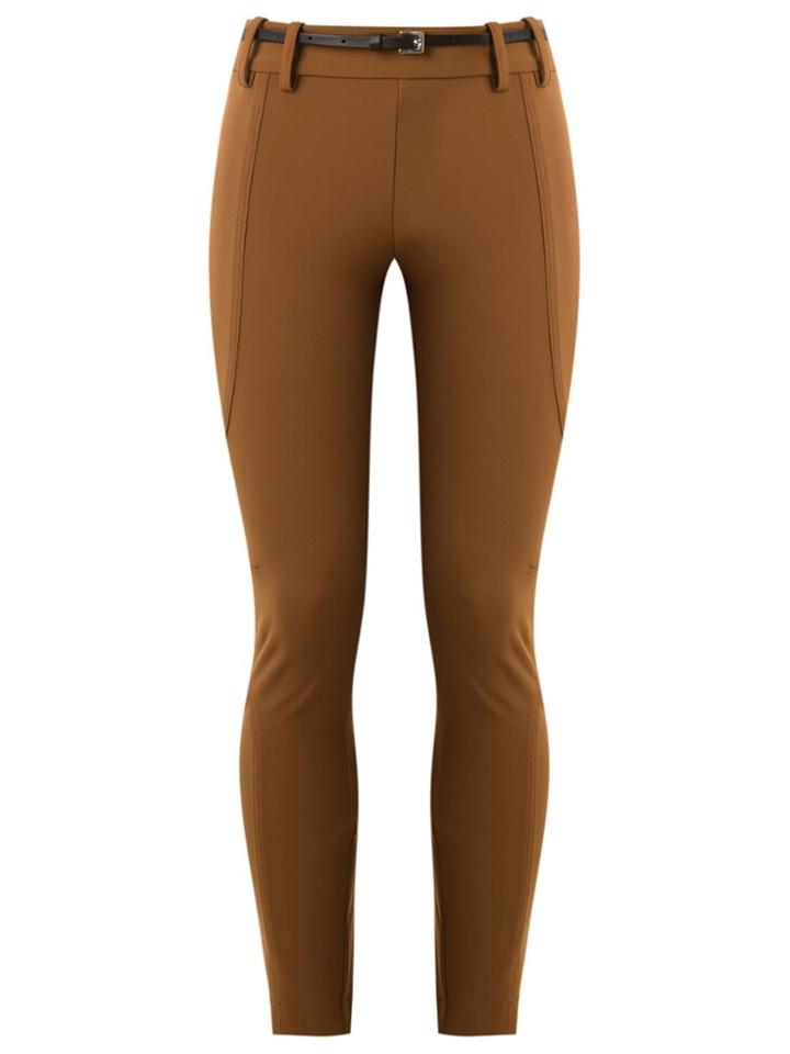 Gloria Coelho Panelled Skinny Trousers - Brown