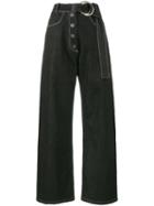 Rejina Pyo - Emily High Waisted Wide-leg Jeans - Women - Cotton - 14, Black, Cotton