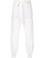 Ann Demeulemeester Casual Linen Trousers - White