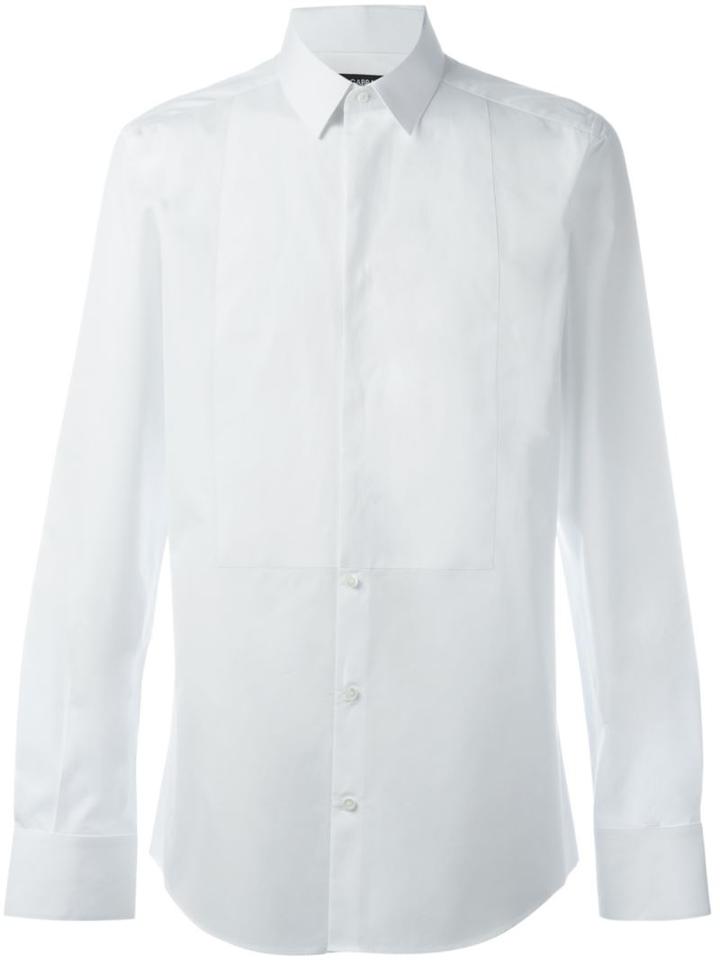 Dolce & Gabbana Evening Dress Shirt, Men's, Size: 40, White, Cotton