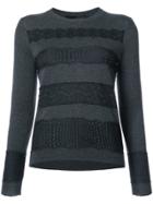 Giambattista Valli Lace Panel Sweater - Grey