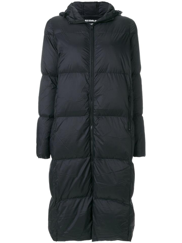 Ecoalf Long Puffer Coat - Black