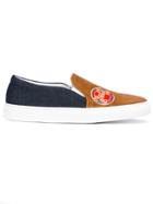 Joshua Sanders Denim Detail Slip-on Sneakers - Brown