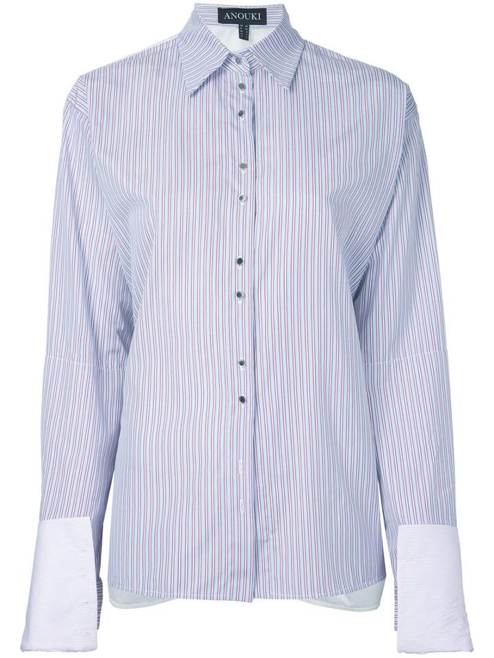 Anouki - Striped Shirt - Women - Cotton/polyester/spandex/elastane - 38, Cotton/polyester/spandex/elastane