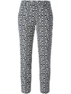 Neil Barrett Star Jacquard Trousers, Women's, Size: 42, Black, Cotton/polyamide/polyester/viscose