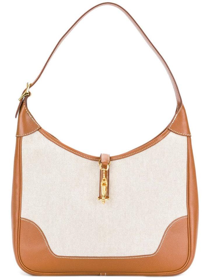 Hermès Pre-owned Zipped Hobo Bag - Brown