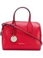 Emporio Armani Logo Charm Shoulder Bag - Red