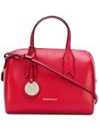 Emporio Armani Logo Charm Shoulder Bag - Red