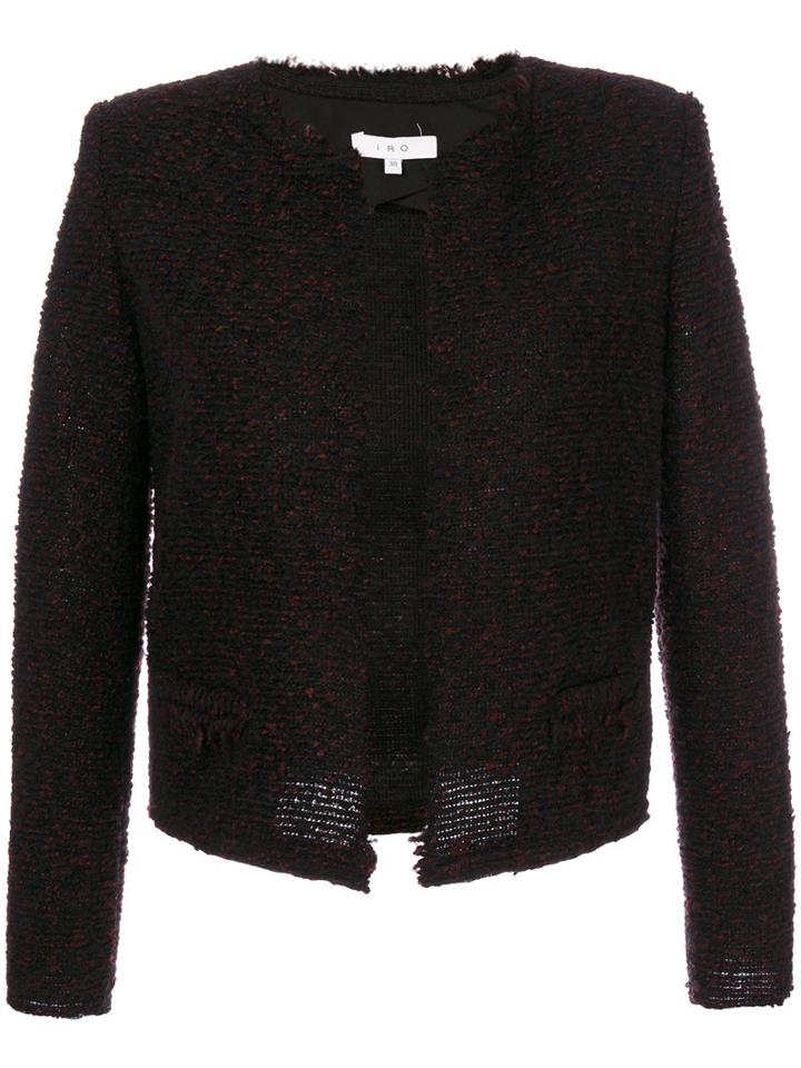 Iro - Cof Blazer - Women - Cotton/acrylic/polyester/wool - 40, Black, Cotton/acrylic/polyester/wool