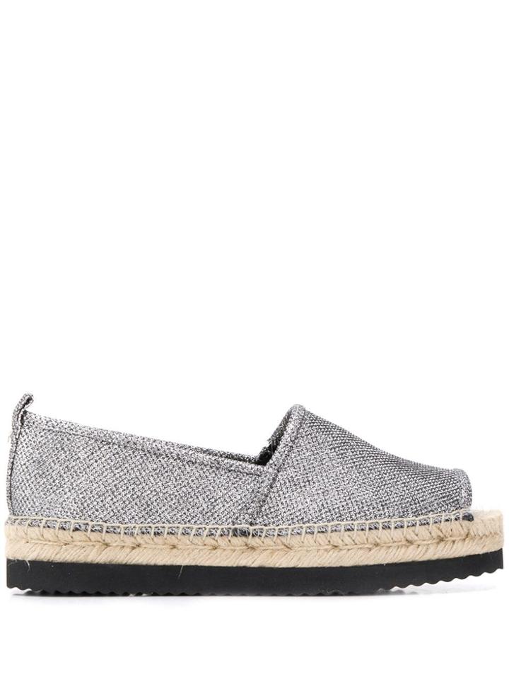 Michael Michael Kors Chunky Heel Espadrilles - Grey