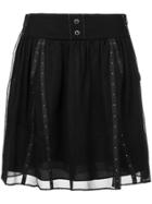 Coach Lace Layered Skirt - Black