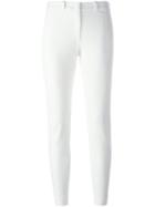 Joseph Cropped Skinny Trousers, Women's, Size: 44, White, Viscose/acetate/cotton/polyester