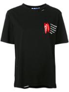 Steve J & Yoni P - Distressed La T-shirt - Women - Cotton - Xs, Black, Cotton