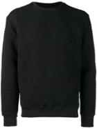 Emporio Armani All Over Logo Sweatshirt - Black