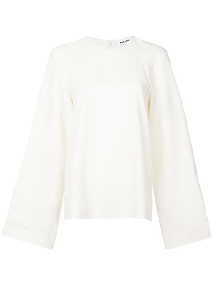 Jil Sander Long Sleeve Blouse - White