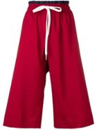 Marni Cropped Drawstring Trousers - Red