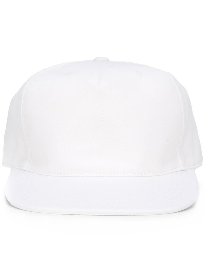 Eleventy Cap With Velcro Fastening, Men's, Size: 59, White, Cotton