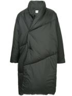 Sasquatchfabrix. Asymmetric Padded Coat - Black