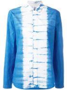 Suzusan - Contrast Shirt - Women - Cotton - S, Women's, Blue, Cotton