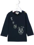 Paul Smith Junior - Alien Glowing Print T-shirt - Kids - Cotton - 6 Mth, Blue